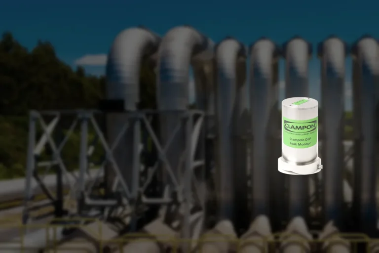 ClampOn DSP Leak Monitor at an oil and gas facility