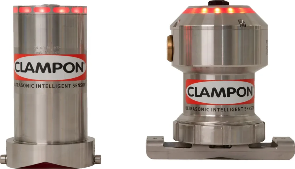 ClampOn DSP pig detector, Ex i and Ex d versions with local indicator lamp