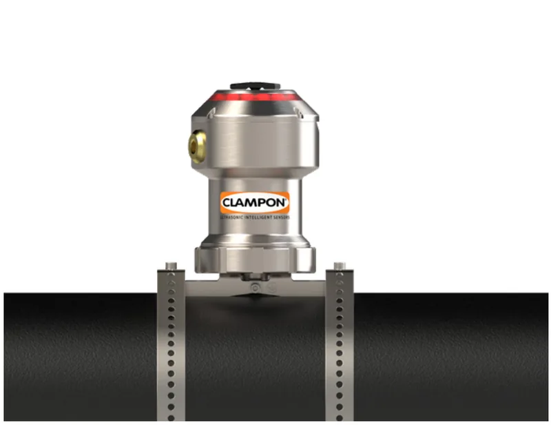 ClampOn pig detector clamped on the outside of a pipeline