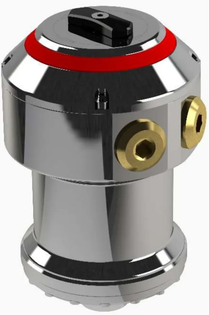 ClampOn pig detector with 360 degree red LED and local reset